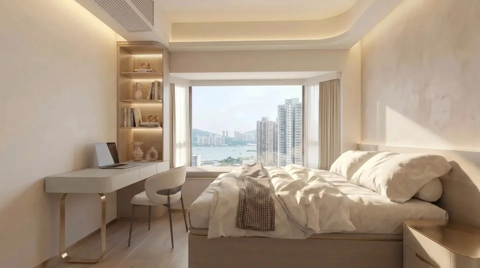 灝景灣主人房 3D 設計圖